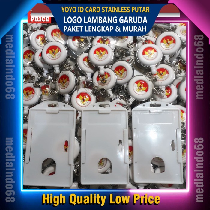 

Update Yoyo Id Card/Name Tag Id+Logo Lambang Garuda Harga Grosir Beli Satuan Murah