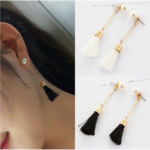 1 Pasang Anting Fashion Korea Model Stud Ribbon - E13