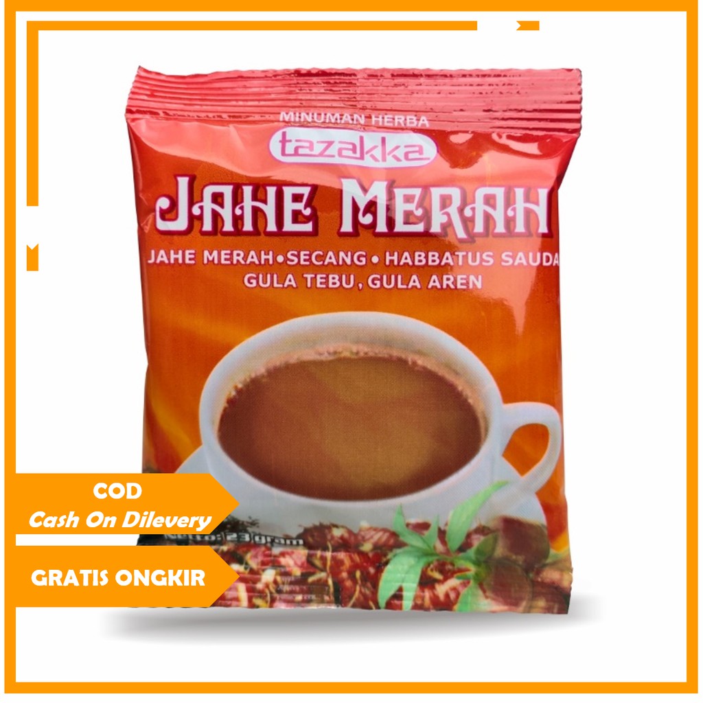 Jual Wedang Jahe Merah Bubuk Instan Minuman 10 Sachet Herbal Segar ...