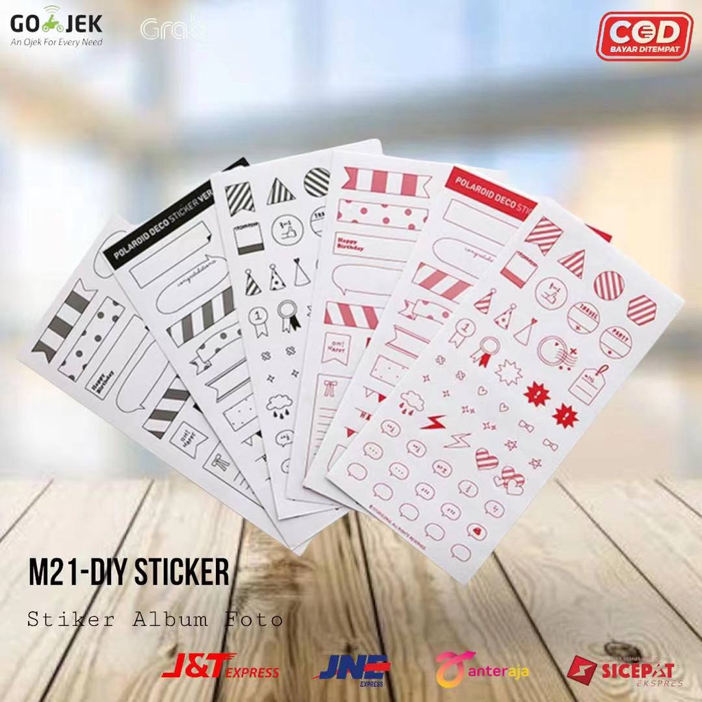 [TOYOU SHOP M21] STIKER POLAROID | STIKER DIY | STIKER MAINAN | STIKER KERAJINAN TANGAN | STIKER SCRAPBOOK | STIKER REWARD