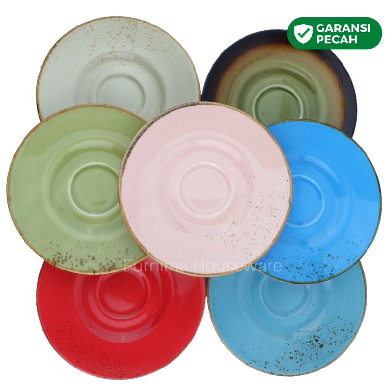 Piring Kecil Lepek Keramik Rustic Plate Size 16 cm Kualitas Ekspor