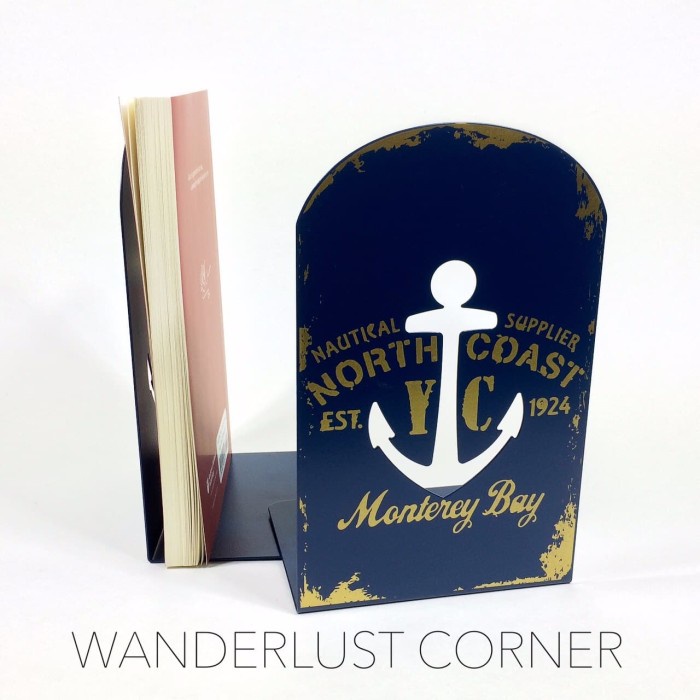 

Mantap [Ready] Bookends/Pembatas Buku Metal Anchor 3 Varian Warna Limited