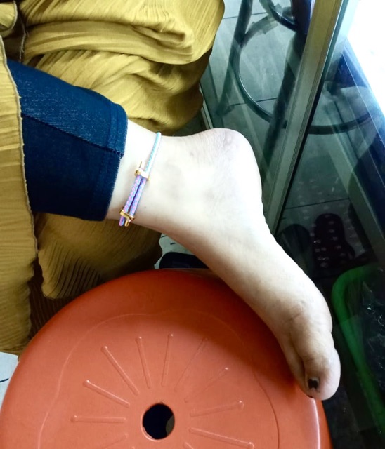 Gelang kaki wanita // gelang kaki water proof// gelang kali kawat baja// gelang kaki pendora