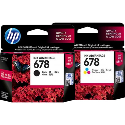 

tyha501s Paket Tinta Hp 678 Black + Colour E57Dtgfe