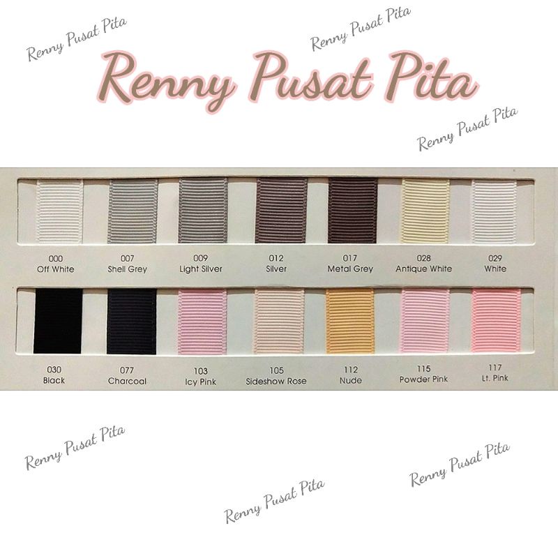 

Pita Grosgrain Double Satin Meteran