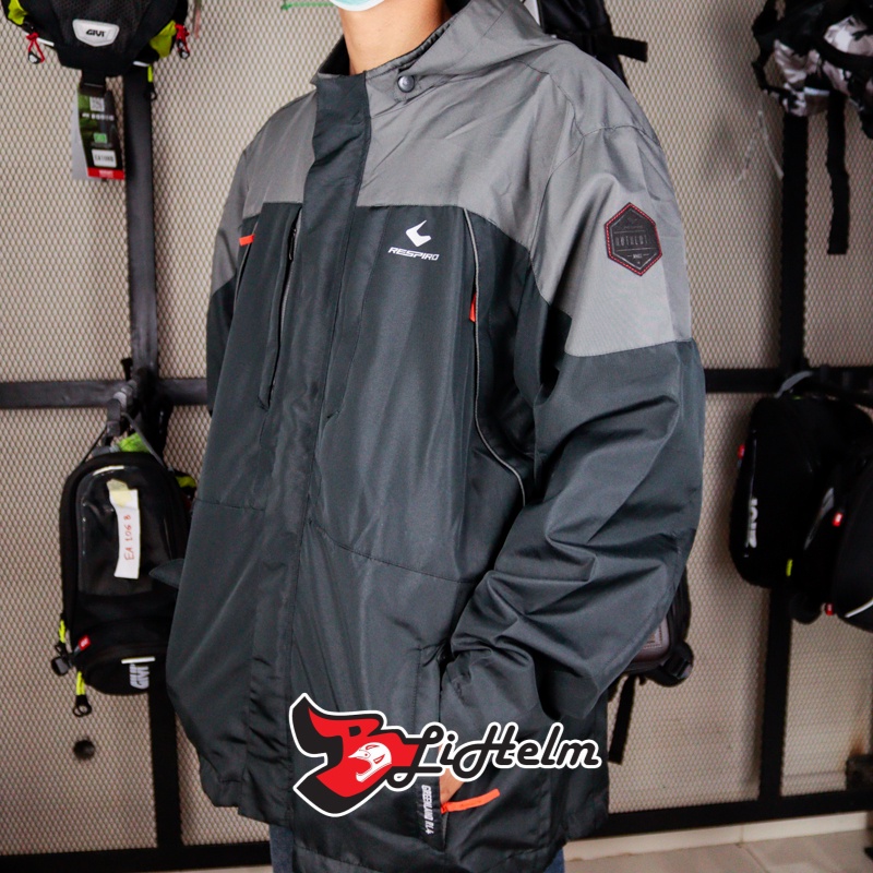 JACKET RESPIRO GREENLAND BLACK GREY JAKET MOTOR RESPIRO GREEN LAND