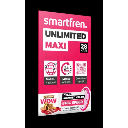 Voucher Smartfren Unlimited Maxi 2gb perhari