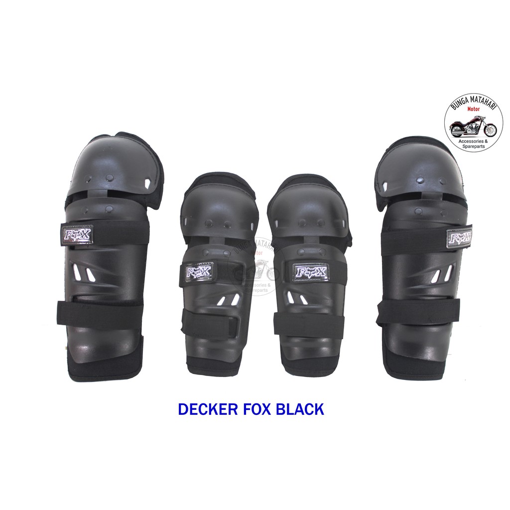 

DECKER DEKKER FOX PELINDUNG LUTUT KAKI DAN SIKU TANGAN BLACK