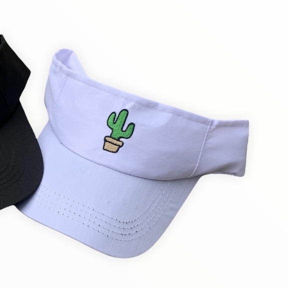 Topi baseball kaktus cream-Golf kaktus putih