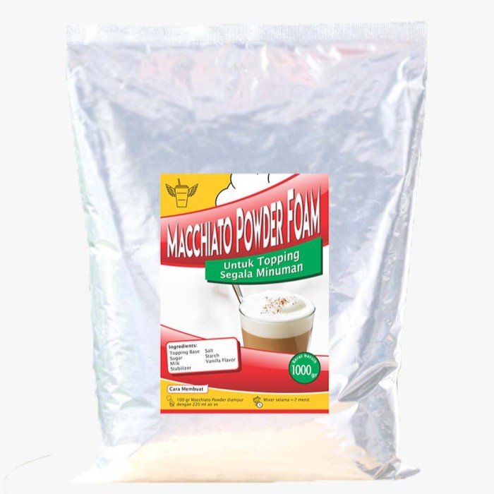 

b01n1nh Toping Minuman Bubuk Machiato Foam 1Kg Javaland Ds201Fs