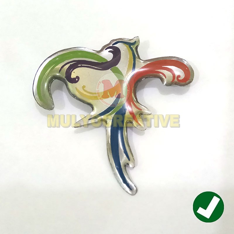 Pin Logo Wonderful Indonesia - Pesona Indonesia Warna silver