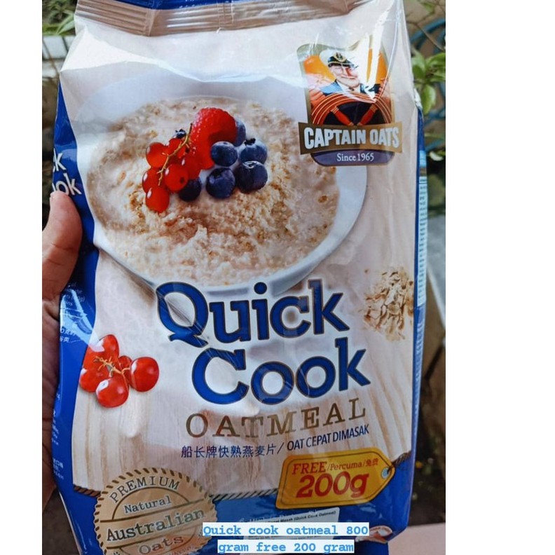 

CAPTAIN OATS QUICK COOK 800 gram BIRU