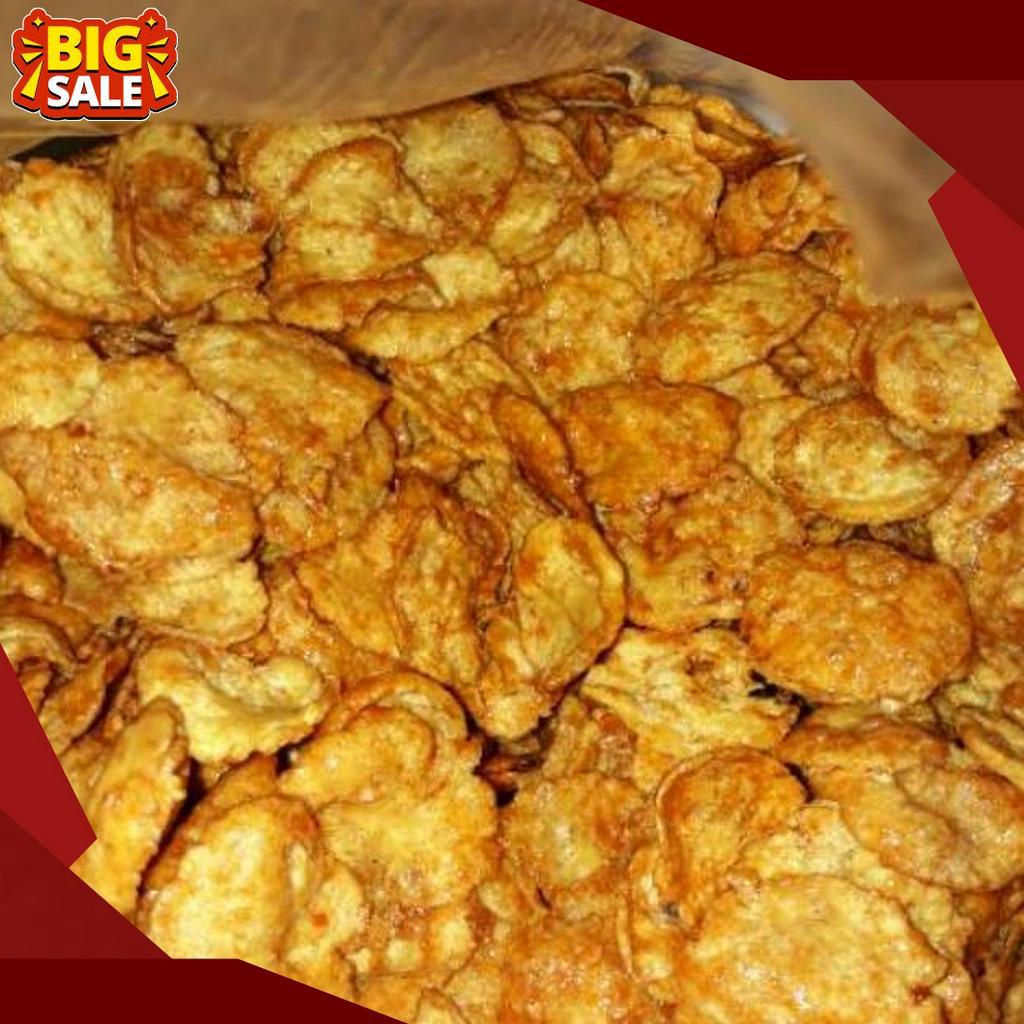 

DIJAMIN ORI 25gram 14kg Emping Pedas Manis Utuh Balado jakarta