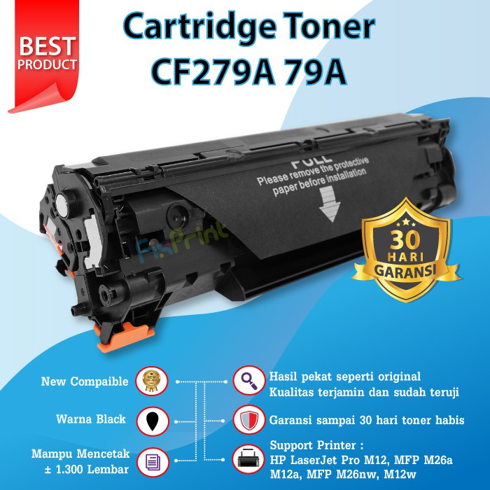 Compatible Cartridge Toner HP CF279A 79A Printer M12a M12w M26a M26nw