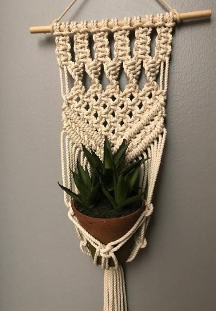 READY STOK) macrame pot gantung/ Macrame plant hanger (POT 046)