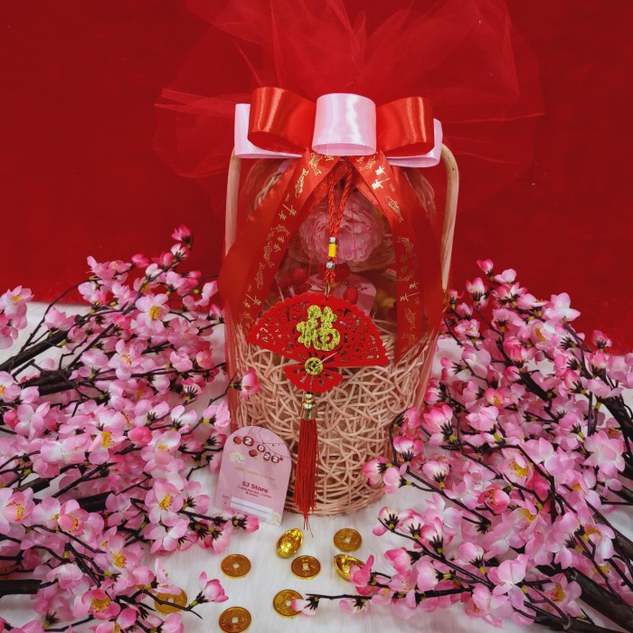 

Paket box dekorasi sakura hampers imlek cny parcel kado kue kering 85