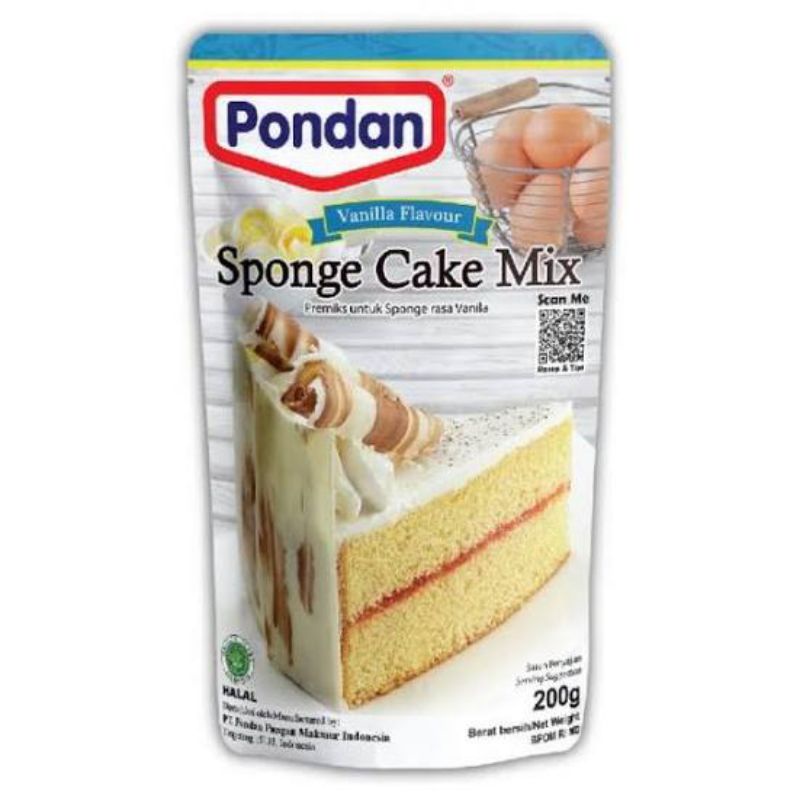 

Pondan Sponge Cake Mix Vanilla 200gr