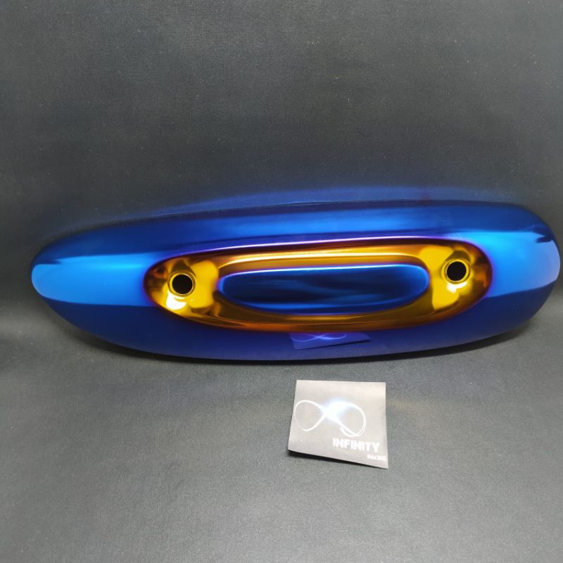 Tameng Knalpot Scoopy Twotone Cover Knalpot Variasi 2tone