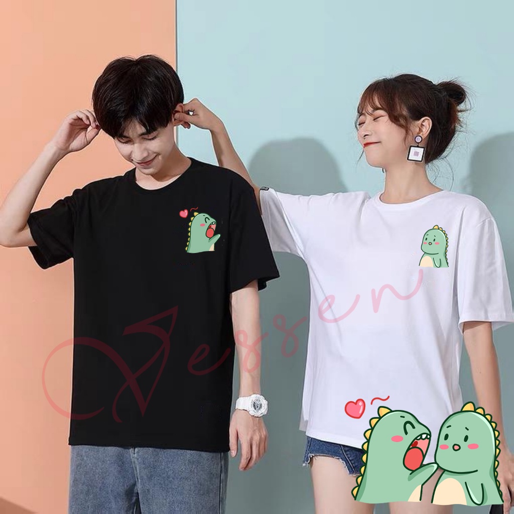 DINO EAT YOU | baju kaos couple kaoscoupleanpasangan couple ootdpasangan kaos couplebestie oversize 