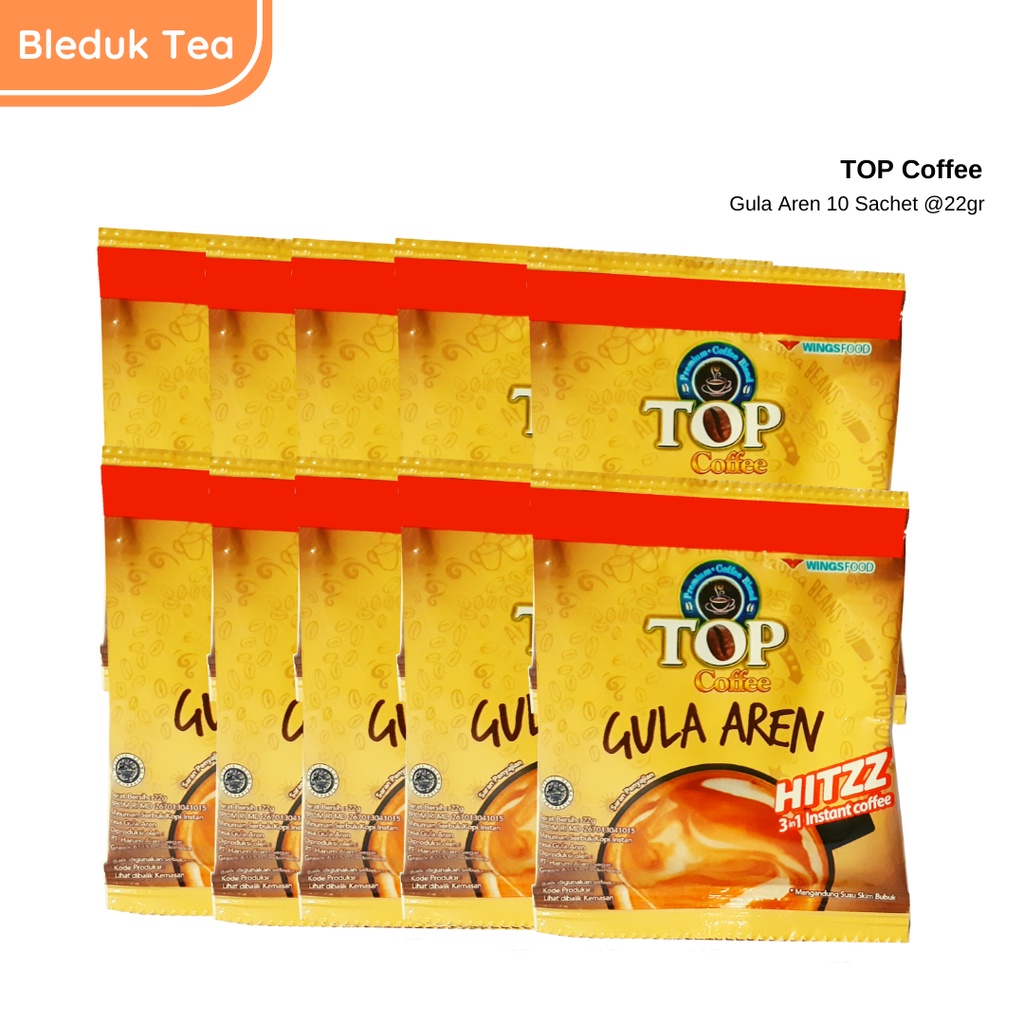 

Kopi Top Gula Aren 1 Renceng isi 10 bungkus @22 gr