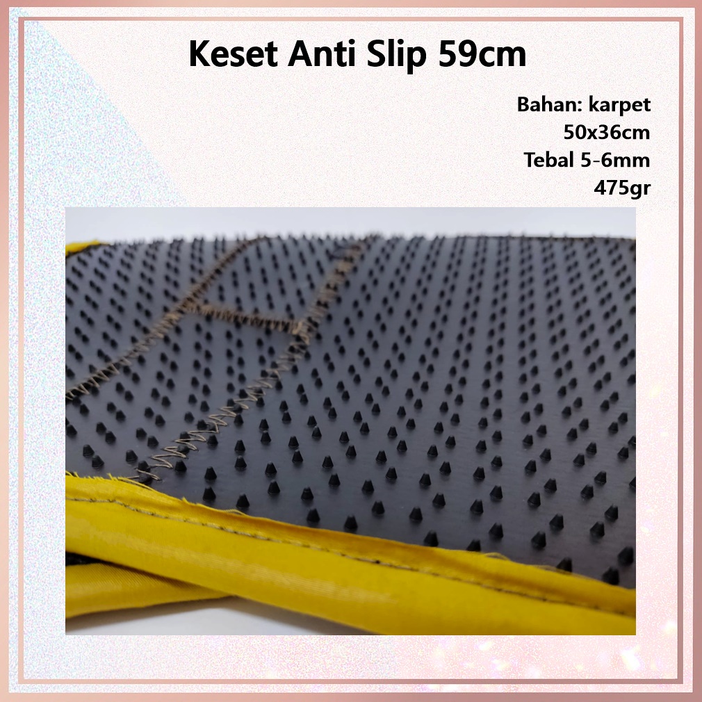 Keset Anti Slip Bahan karpet Tebal 59cm