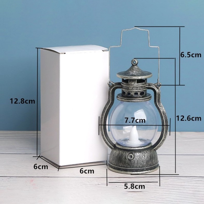 //beautifulhome// Retro Oil Lamp Halloween Decorative Led Small Home Party Lantern