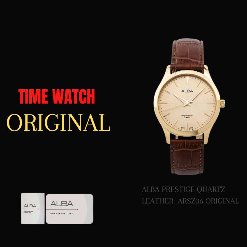 Jam Tangan Alba Prestige Quartz Leather ARSZ06 Original