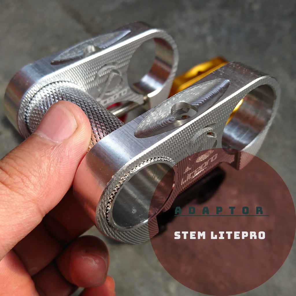 Adaptor Stem Litepro untuk Seli Sepeda Lipat 25.4 mm