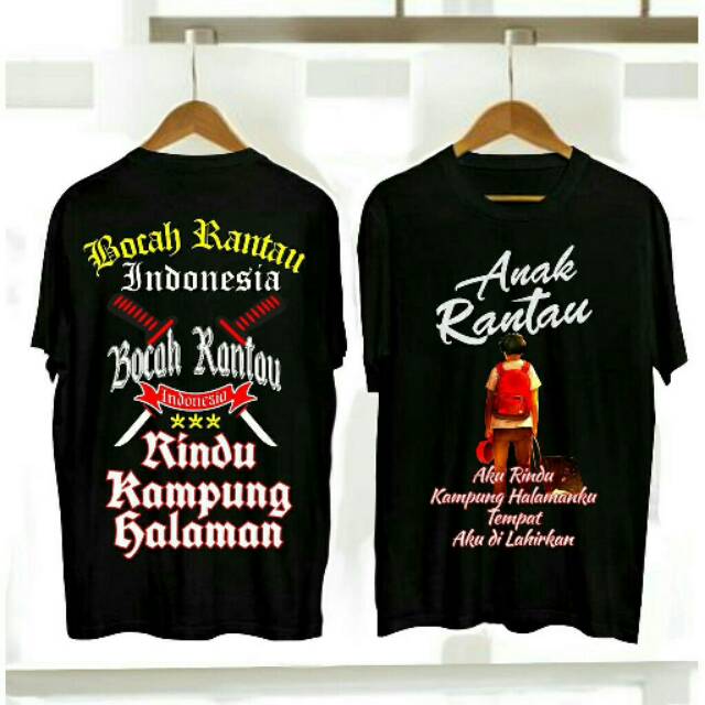 Kaos anak rantau rindu kampung halaman