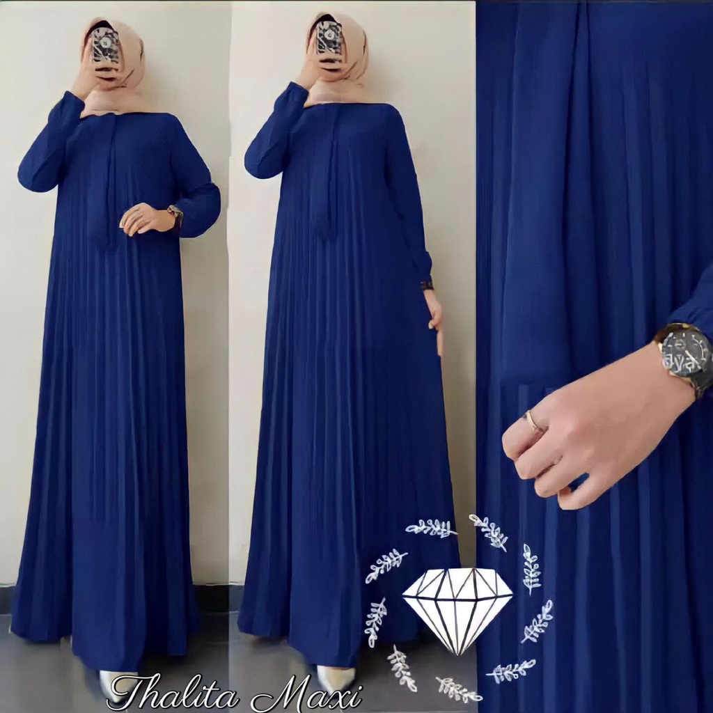 Gamis Thalita Plisket Maxi