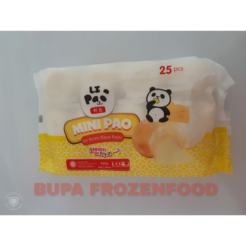 

LIPAO MINIPAO ISI 25 PCS RASA KEJU - BUPA FROZENFOOD