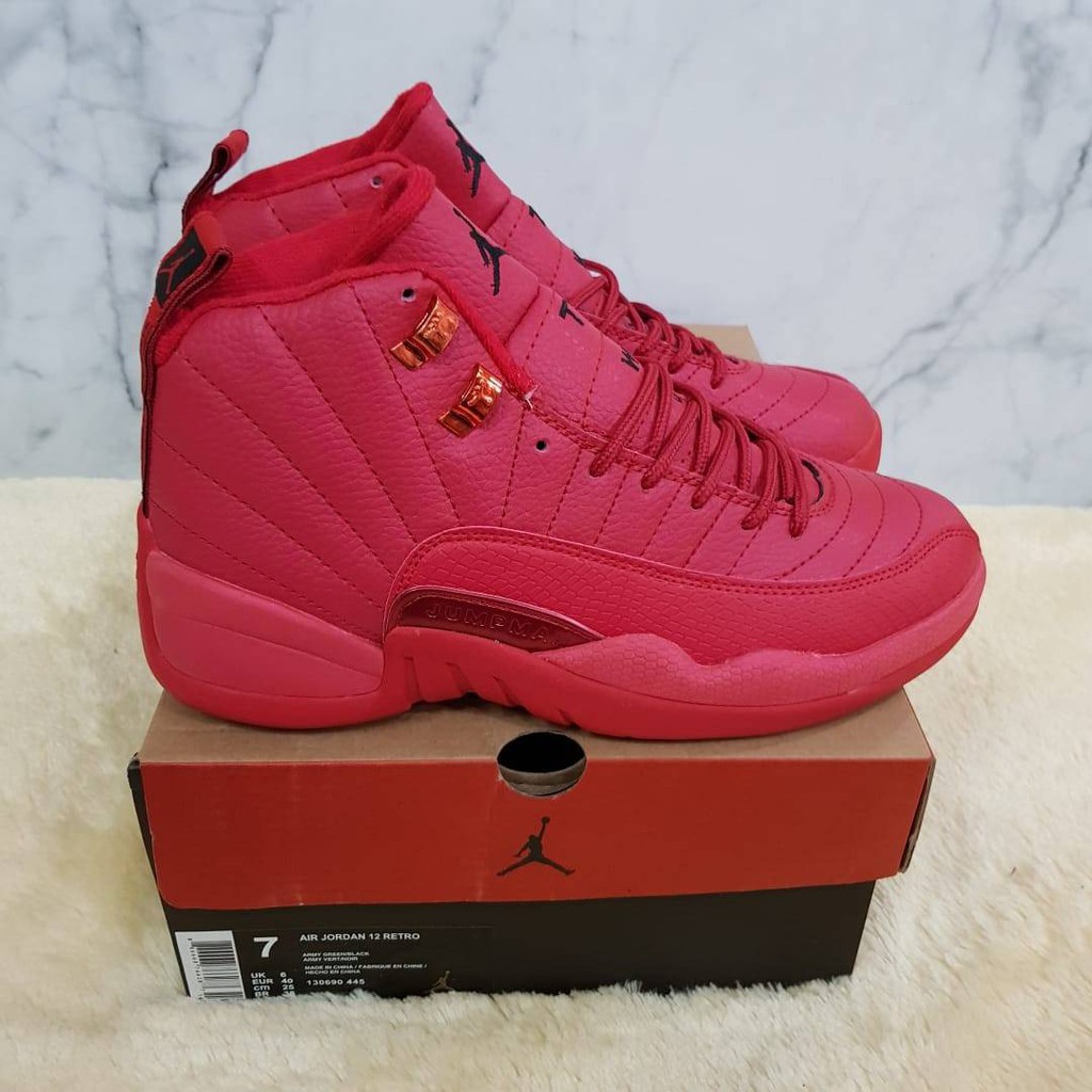 all red jordan 12 retro
