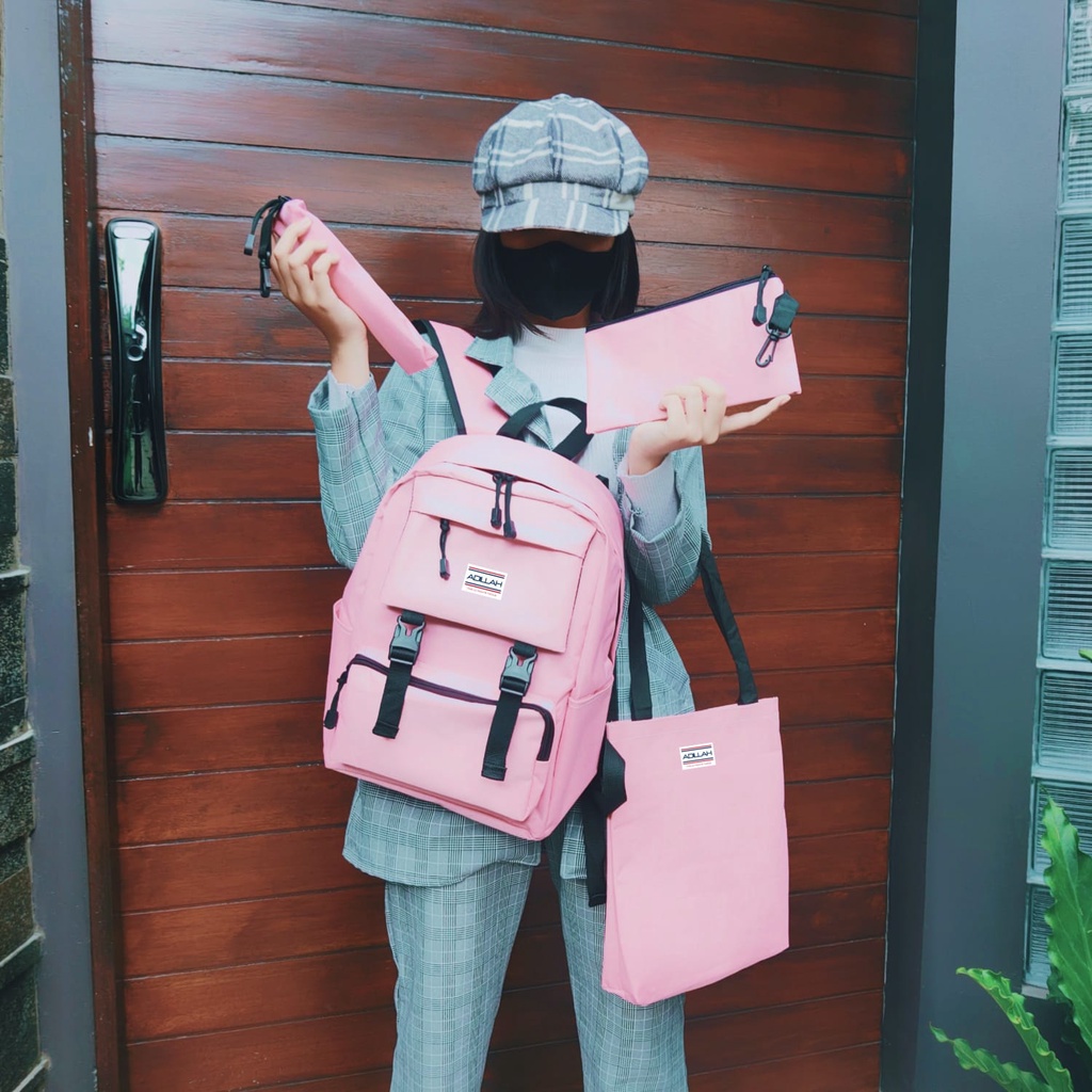 AMANDA SET BAG 4 IN 1 / TAS SEKOLAH / TAS SATU SET / GOOD QWALITY