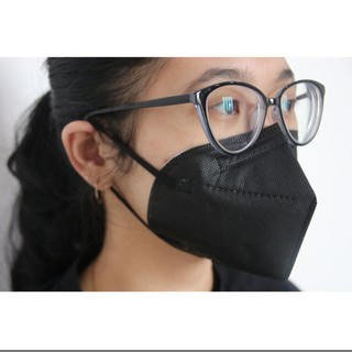Masker Kn 95 Hitam 5ply Masker N95 Masker Kn95 Hijab Hitam Hitam Earloop Shopee Indonesia