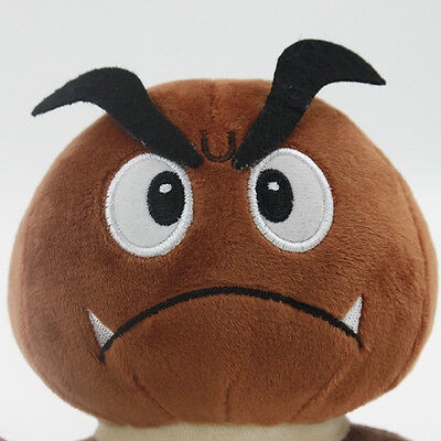 6'' Super Mario Bros.Sad Goomba Stuffed Plush Doll Toy Cute Gift Hot Doll