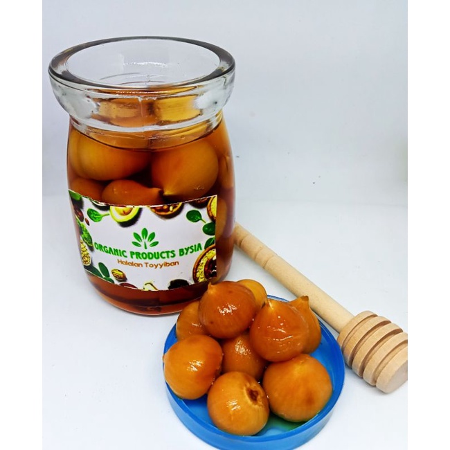 

HONEY SOLO GARLIC/Fermentasi bawang Lanang dalam Madu/ Bawang Lanang madu