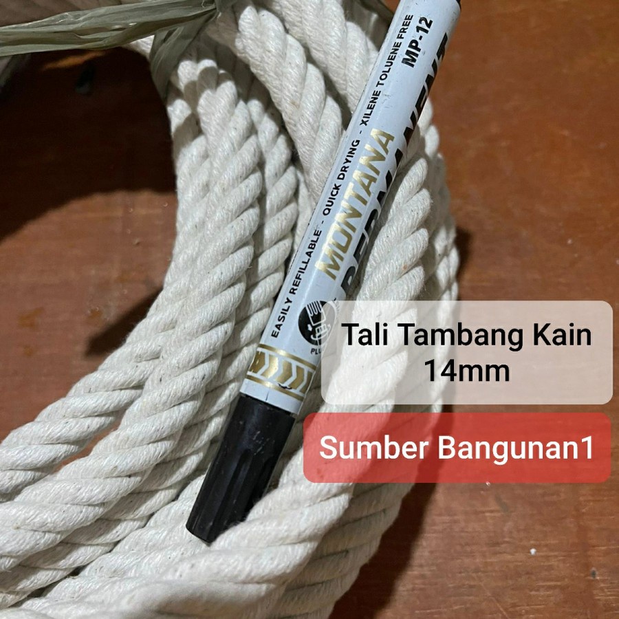 

Tali Tambang kain 14mm tali sumbu 14 mm timbah timba bangunan ikat