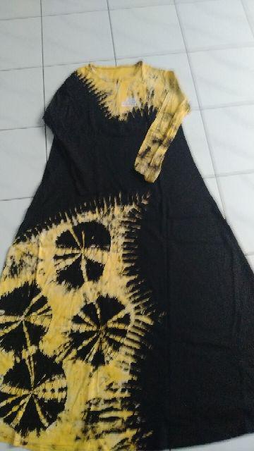 Long Dress Gamis Kaos Terate | Fashion Wanita Murah