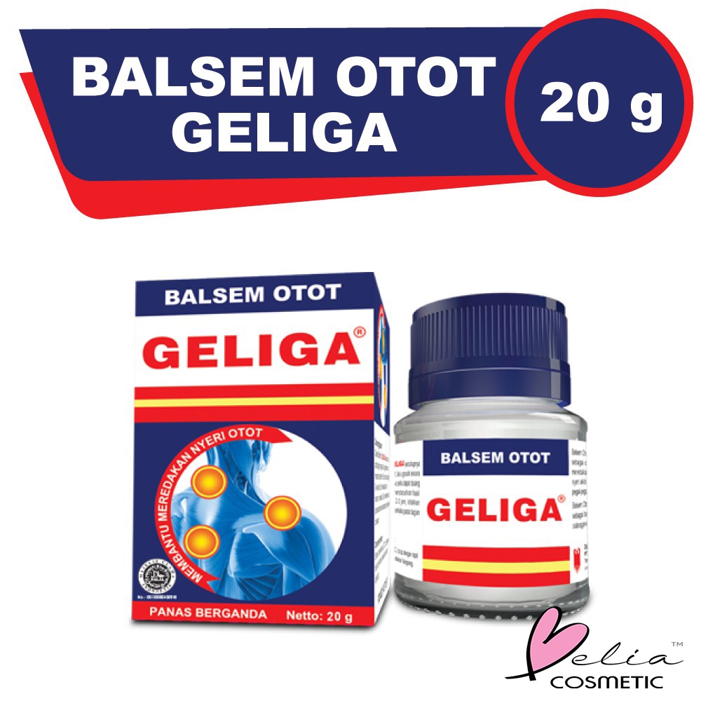 ❤ BELIA ❤ Balsem Otot GELIGA Cap Lang 20g | Obat Nyeri Otot | BPOM