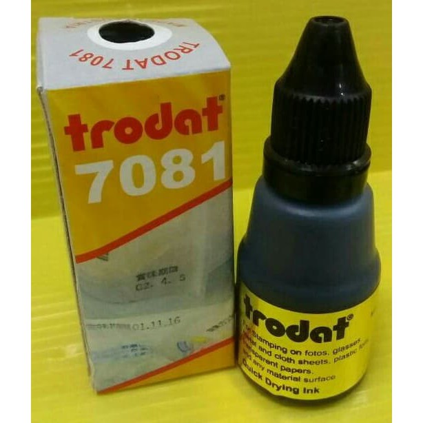 

Tinta Stempel Trodat 7081 Warna Hitam Utk Dimedia Plastik, Kaca, Besi TERLARIS