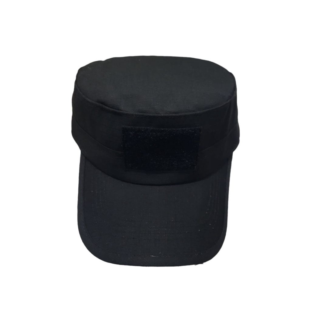 Topi Pria / Wanita Komando / Topi Tactical Velcro Hitam All Size