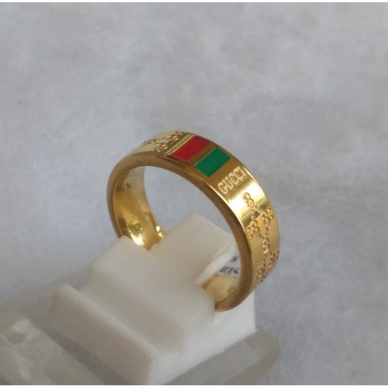 cincin gucci cincin titanium pria dan wanita cincin ring cincin original anti karat