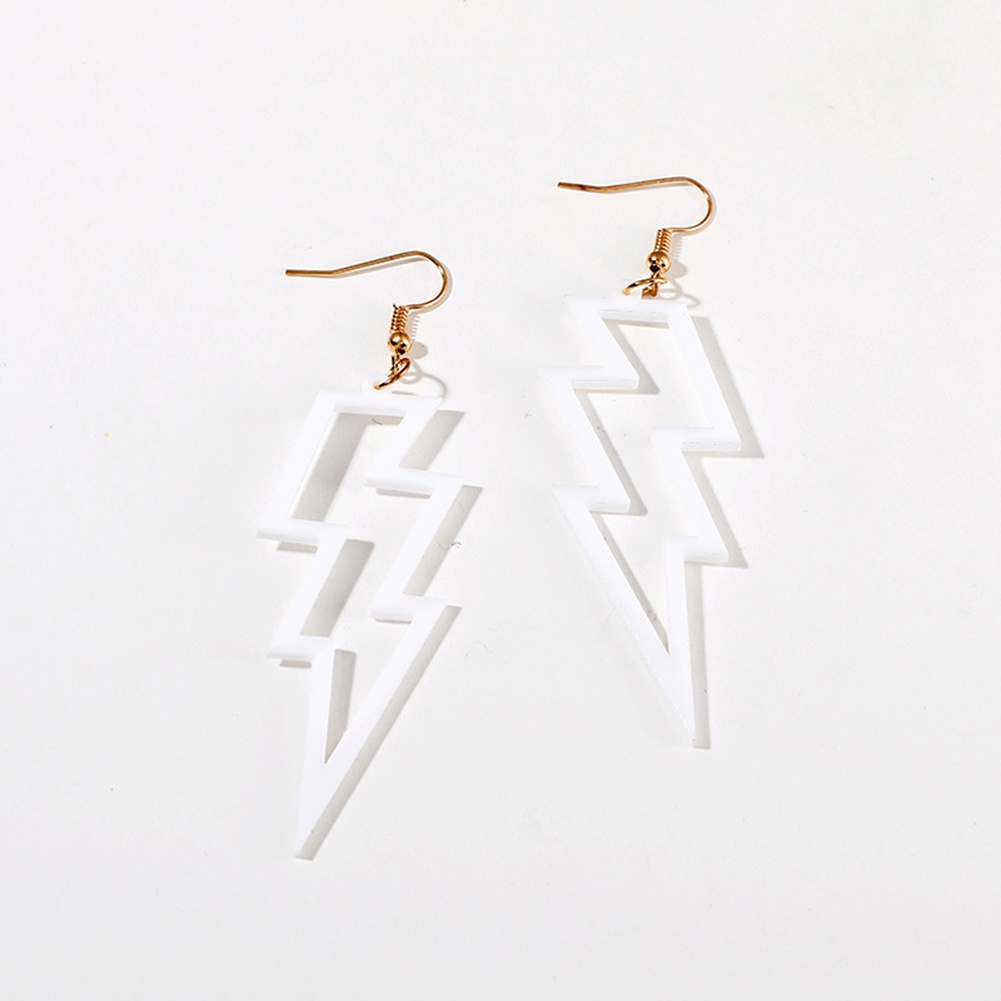 Anting Stud Desain Petir Model Rongga Untuk Fashion