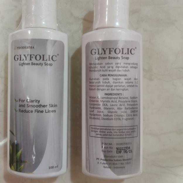 ☼ Glyfolic lighten beauty soap - sabun pencerah &angkat sel kulit mati ♦