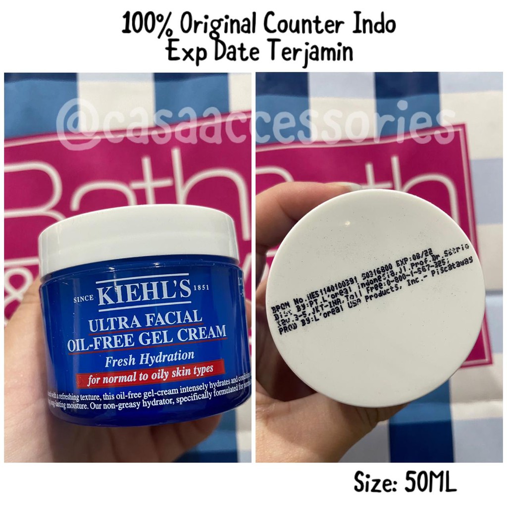 KIEHLS Kiehl's 50 ML Ultra Facial Oil Free Gel Cream for Normal to Oily Skin / KHIELS