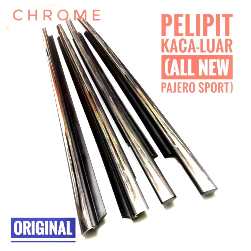 Pelipit kaca Luar Pajero Baru Weather Strip All new Pajero Original (Satuan)