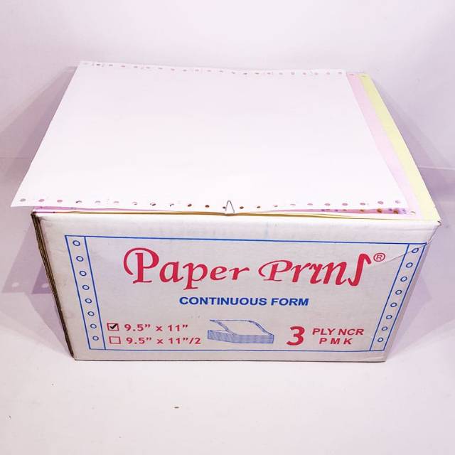 

Continuous Form 9.5 x 11 3ply Full Paper Pryns