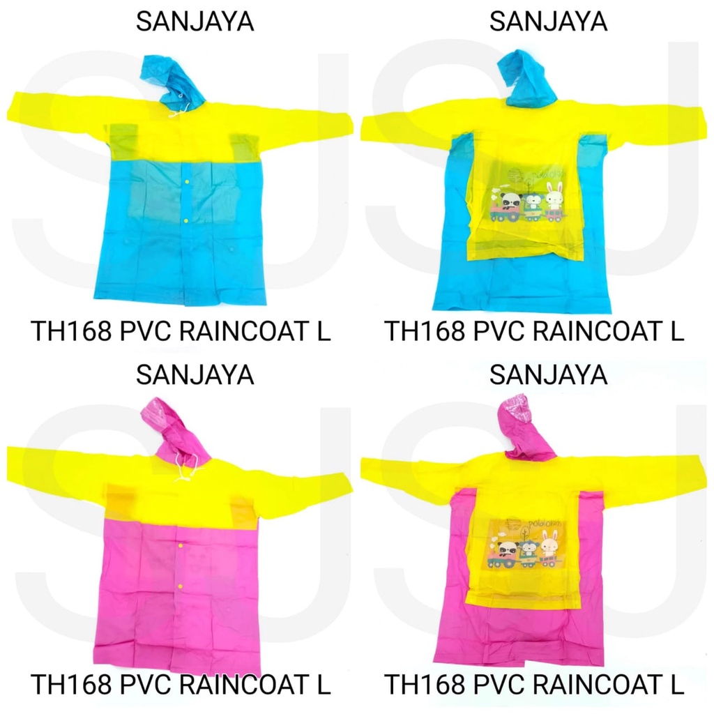 JAS HUJAN / JAS HUJAN WARNA / MANTOL / JAS HUJAN ANAK ANAK / RAINCOAT / TH168 PVC RAINCOAT