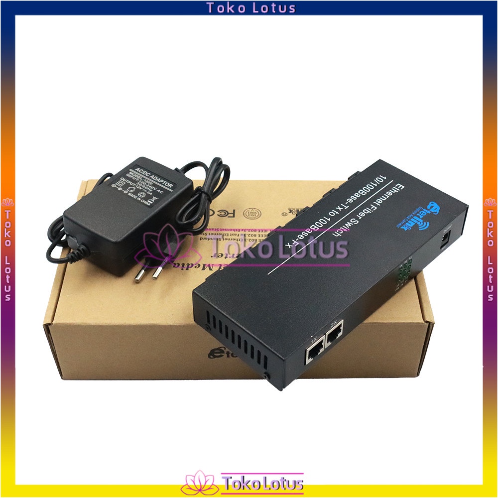 Media Converter 10-100 6 Port FO 2 Port LAN
