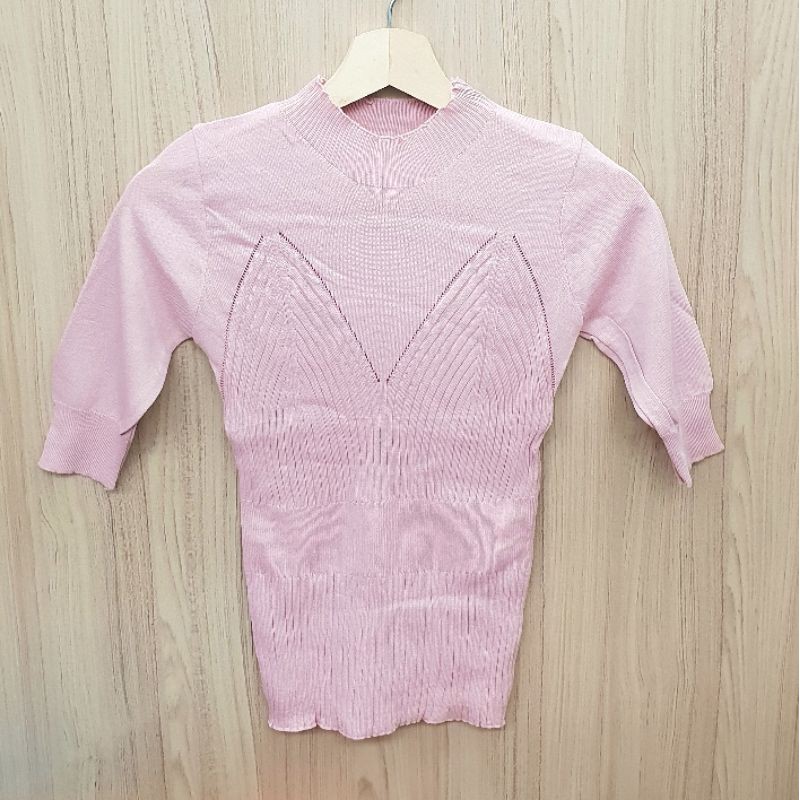 baju rajut wanita / knit top import / atasan rajut halus